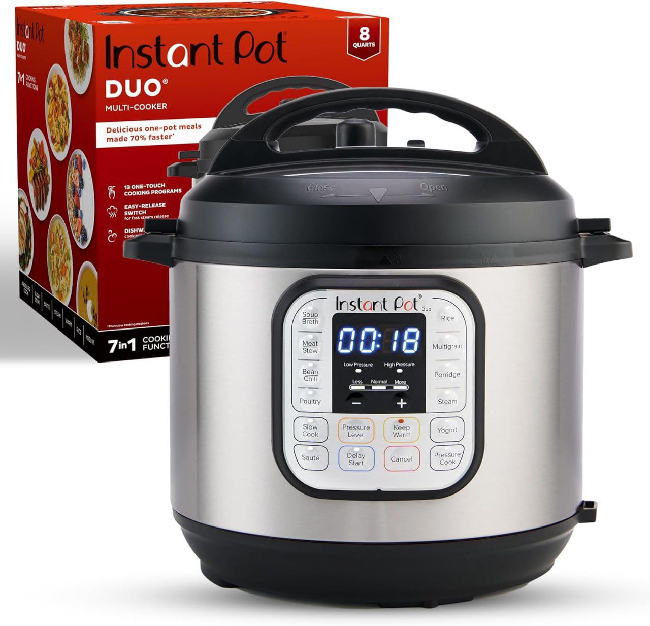 Instant Pot Duo 8-Quart 7-in-1 Electric Pressure Cooker